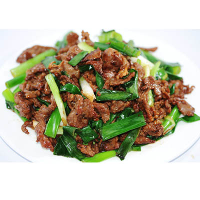 Sliced Lamb with Scallot · 葱爆羊肉