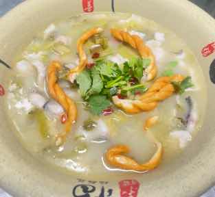 Boiled fish within pickled cabbage and chilli · 酸菜鱼