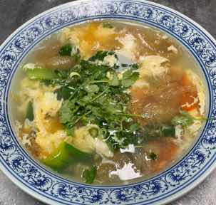 bamboo sprout and egg soup · 竹笙蛋花汤